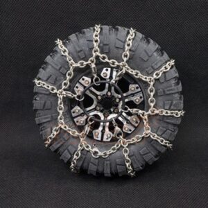 ของแต่ง XS-59626 : Xtra Speed 114mm Steel Snow Chain 2pcs For 1.9 Crawler Tires