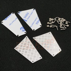 ของแต่ง TRX4-027 : Yeah Racing Stainless Steel Rear Diamond Side Plate for Traxxas TRX-4 Body