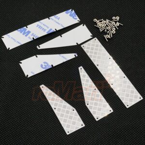 ของแต่ง TRX4-028 : Yeah Racing Stainless Steel Rear Bumper Diamond Plate for Traxxas TRX-4