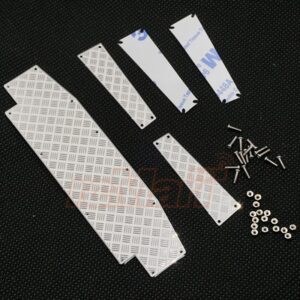 ของแต่ง TRX4-025 : Yeah Racing Stainless Steel Front Bumper Diamond Plate for Traxxas TRX-4