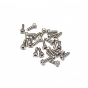 น๊อต BRW780900C-02S : Boom Racing Stainless Steel M2.5 * 6mm Wheel Screws Bolts Screw (20) for KRAIT™ Beadlock Silver