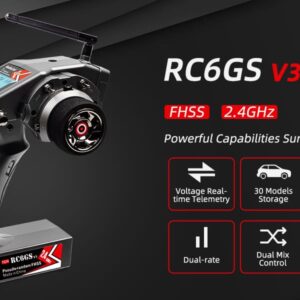 วิทยุบังคับ EC6GSV3 : RADIOLINK รีโมท 7 ช่องสำหรับรถสเกล