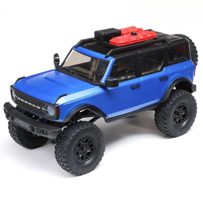 รถสเกล 1/24 AXI00006T3: AXIAL รถพร้อมเล่น 1/24 SCX24 2021 Ford Bronco 4WD Truck RTR,นำ้เงิน - Image 3