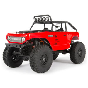 รถสเกล 1/24 AXI90081T1 : AXIAL SCX24 Deadbolt 1/24th Scale Elec 4WD – RTR สีแดง
