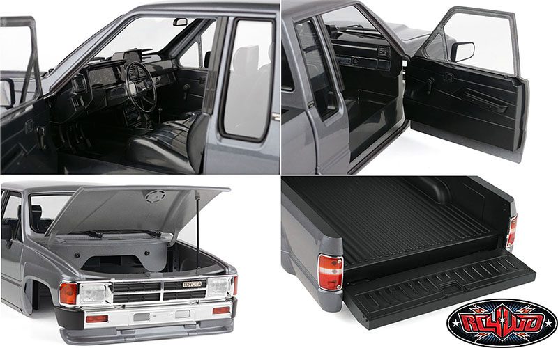 บอดี้แข็ง Z-B0271 : RC4WD บ อดี้แข็งทำสีมาจากโรงงาน 1987 Toyota XtraCab Hard Body สีเทา - Image 8
