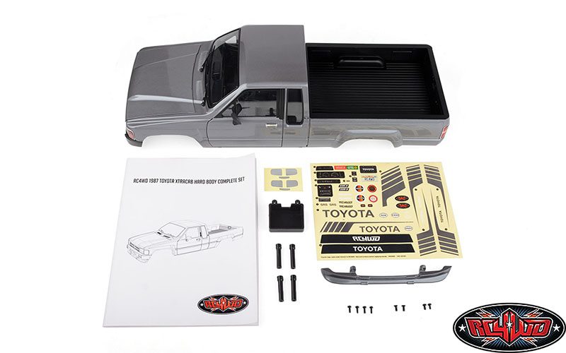 บอดี้แข็ง Z-B0271 : RC4WD บ อดี้แข็งทำสีมาจากโรงงาน 1987 Toyota XtraCab Hard Body สีเทา - Image 7
