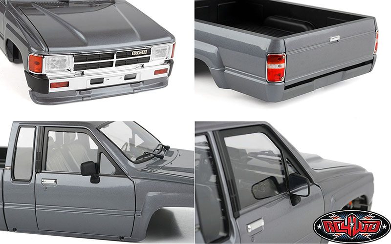 บอดี้แข็ง Z-B0271 : RC4WD บ อดี้แข็งทำสีมาจากโรงงาน 1987 Toyota XtraCab Hard Body สีเทา - Image 12