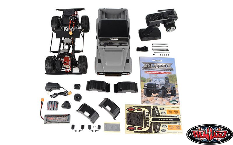 รถสเกลพร้อมเล่น Z-RTR0065 :RC4WD Gelande II RTR พร้อมชุดตัวถัง Land Rover Defender D90 ปี 2015 (สีเทา) - Image 25