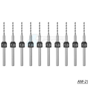 เครื่องมือ - Tools AM/AM-213110 : Arrowmax 1.0 มม. - 10 ชิ้น PCB Shank ทังสเตนคาร์ไบด์ชุดดอกสว่านไมโคร (2.35 มม.)