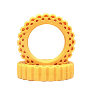 ฟองน้ำ BRRM19393 : Boom Racing Rock Monster YELLOW Silicone Tire Insert 3.31″x0.79″ (84x20mm) for 1.9″ Mud Terrain Trophy BR-T29A (2)