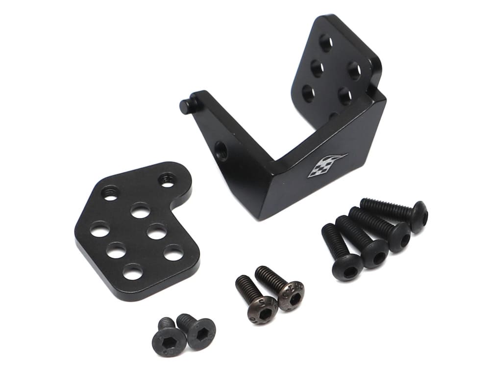 แชสซีร์ BR302010BK : Boom Racing Aluminum ขายึดเกียร์แบบยกสูงสำหรับ Defender D90/D110 & G2 Black