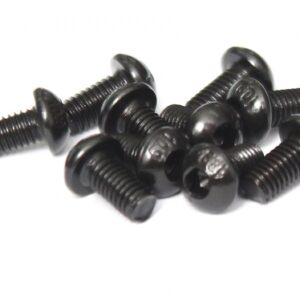 น๊อต-Screws BRASBH3006 : Boom Racing M3x6mmBoom Racing M3x6mm หัวกลม 12.9 สกรูชุบนิกเกิล (10)