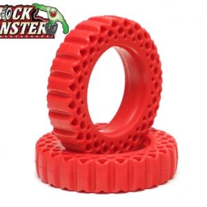 ฟองน้ำ BRRM19006 : Boom Racing ยางซิลิโคน Rock Monster สีแดง สำหรับยางขนาด 3.5″x0.84″ (90x21mm) (2)