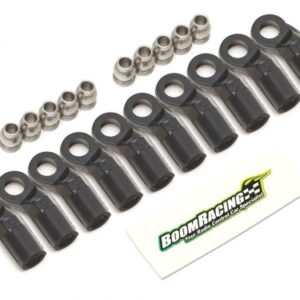 หัวบอล -Rod Ends BRW750308C : Boom Racing KUDU™ปลายก้านไนลอน M4 ทนสนิมยาว 19.5 มม. ด้านข้าง) พร้อม ลูกเดือย (5.8x3x7.4 มม.) (10)