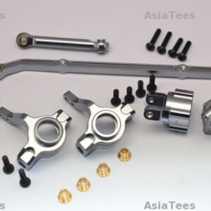 ชุดเลี้ยวหน้า SCX019021/5DGM: GPM Racing Axial อลูมิเนียม C-Hub & Knuckle Arm (Toe-In 5 องศา) – ชุด 6 ชิ้นสำหรับ Axial SCX10