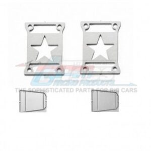 ของแต่ง SCX3ZSP8AS : GPM Racing Scale Accessories: Taillight Cover For SCX10 III Jeep (Type A) – 4Pcs Set Silver for Axial SCX10 III