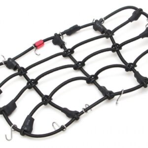 ของแต่ง TRC/302308SBK : Team Raffee Co.ตาข่ายเก็บสัมภาระแบบยืดหยุ่นพร้อมตะขอ 15×9 ซม.สีดำ