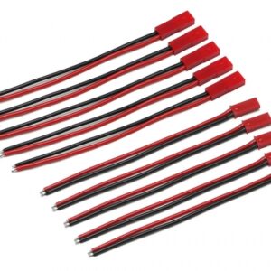 ไฟ TRC/K9071 : Team Raffee Co. Red JST Male and Femal Connectors 20Awg 100mm (5 each)