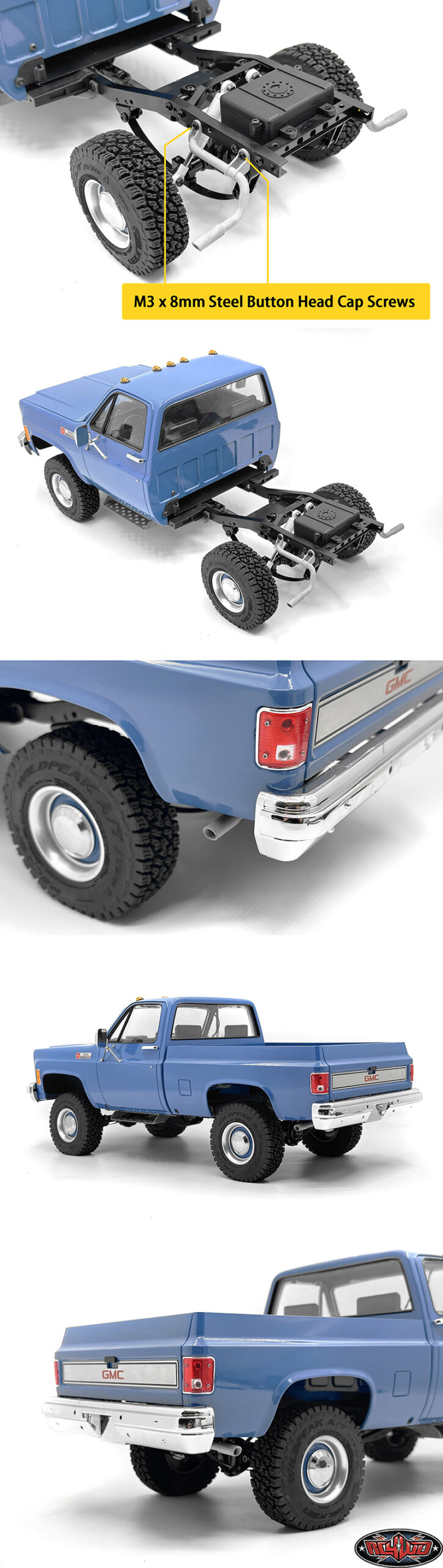 ของแต่ง VVV-C0004 : CCHAND ท่อไอเสียคู่ สำหรับ RC4WD Chevrolet Blazer และ K10 - Image 2