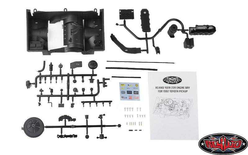 เครื่องยนต์ Z-S0327 : RC4WD ห้องเครื่องยนต์ Yota 22R สำหรับ Toyota Pickup ปี 1982 - Image 4