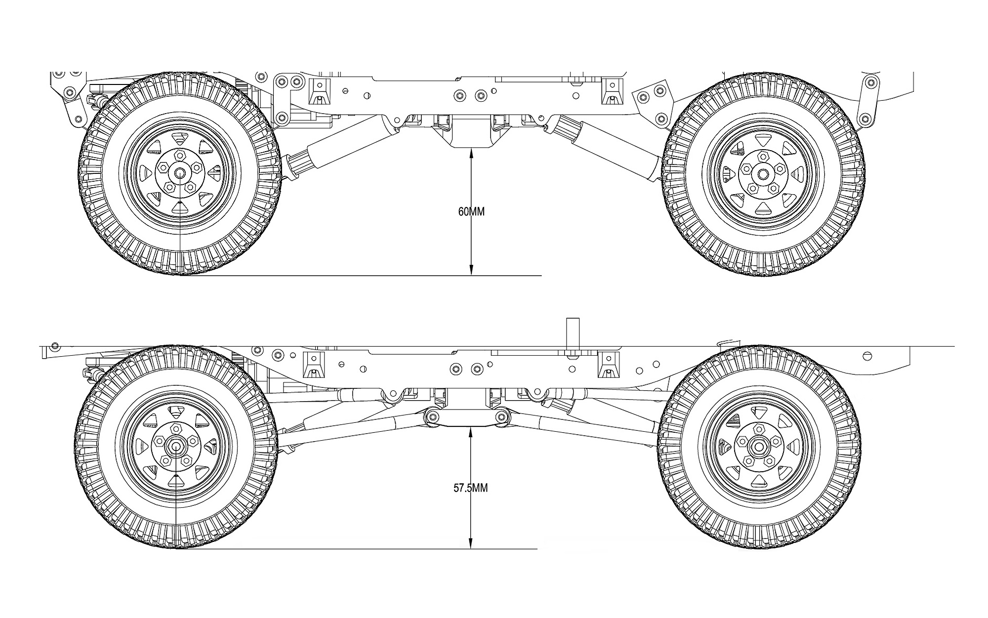 แชสซีร์ Z-S1807 : RC4WD แผ่นกันกระแทก (Skid Plate) Delrin แบบบาง สำหรับเกียร์ Std. TC (D90/D110/Cruiser) - Image 6