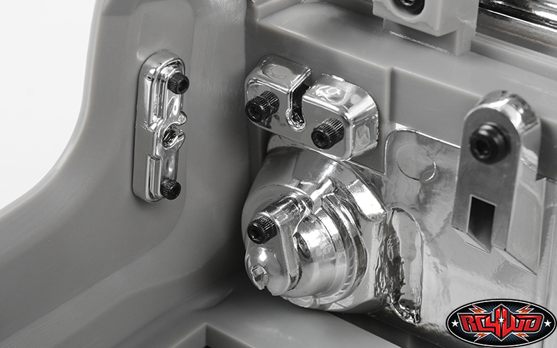 ชุดแต่งบอดี้แข็ง Z-B0104 : RC4WD ชุดชิ้นส่วนมือจับโครเมียมและที่ยึดไฟ LED ของรถ RC4WD Chevrolet Blazer และ K10 - Image 3