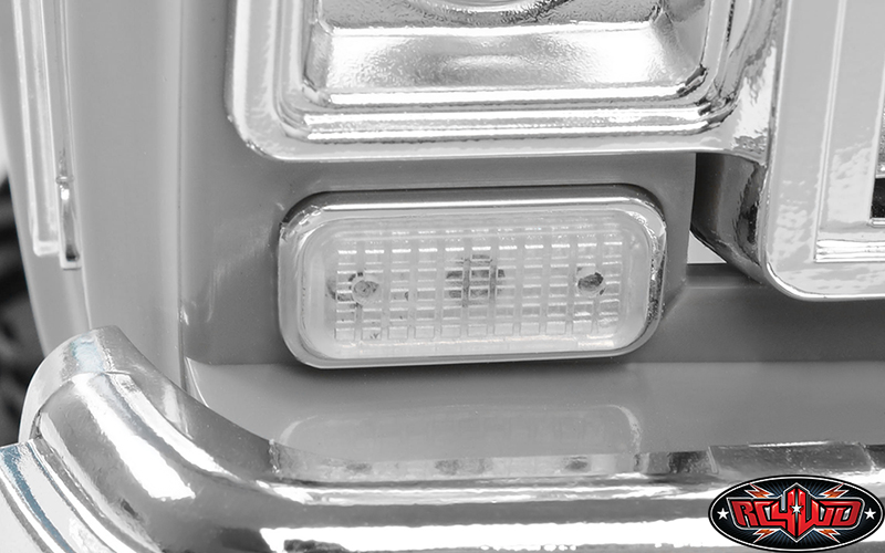 ชุดแต่งบอดี้แข็ง Z-B0104 : RC4WD ชุดชิ้นส่วนมือจับโครเมียมและที่ยึดไฟ LED ของรถ RC4WD Chevrolet Blazer และ K10 - Image 5