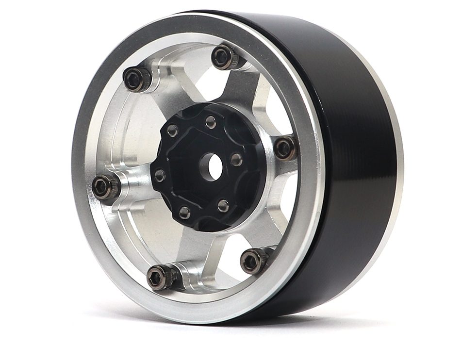 ล้อ1.9 BRW780913S : Boom Racing TE37XD KRAIT™ 1.9 ล้อบีทล็อกอะลูมิเนียมแบบลึกสีเงิน - Image 2