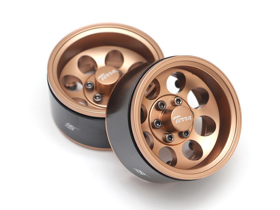 ล้อ1.9 BRW780917BZ : BoomRacing KRAIT™ 1.9 Terra Classic ล้อบีดล็อคอะลูมิเนียมแบบหน้าลึก 8 รู ขนาด 1.9" พร้อมฮับ XT601 (ชุด 2 ชิ้น) สีบรอนซ์ - Image 2