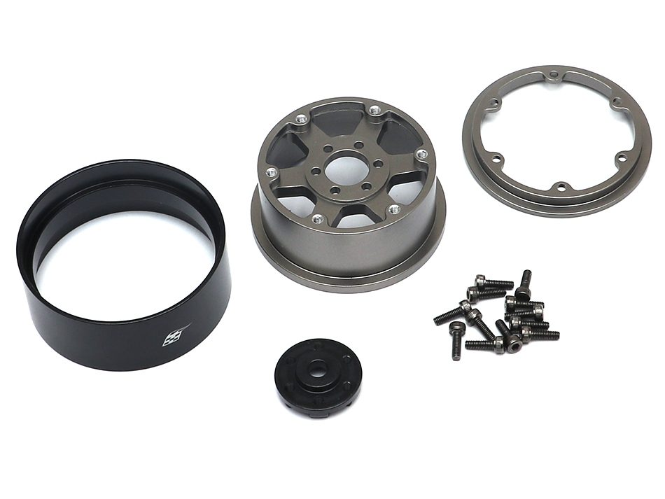 ล้อ1.9 BRW780913S : Boom Racing TE37XD KRAIT™ 1.9 ล้อบีทล็อกอะลูมิเนียมแบบลึกสีเงิน - Image 3