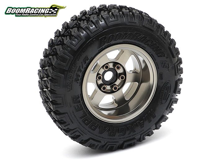 ล้อ1.9 BRW780913S : Boom Racing TE37XD KRAIT™ 1.9 ล้อบีทล็อกอะลูมิเนียมแบบลึกสีเงิน - Image 7