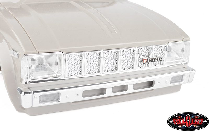 ชุดแต่งบอดี้แข็ง Z-B0002 : RC4WD ชิ้นส่วนกรอบกระจังหน้ารุ่น Mojave II โครเมียม สำหรับรถ Toyota Pickup ปี 1982 - Image 8
