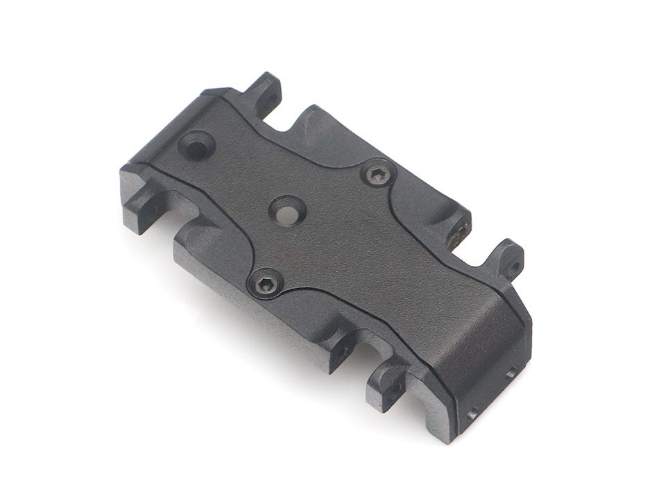 แชสซีส์ BRX020020 : Boom Racing แผ่นกันกระแทกกลางรถอะลูมิเนียมแบบ High Clearance พร้อมจุดยึดลิงก์ และแผ่นสแตนเลส สำหรับ BRX02 Link (BR8004), BRX01 และ BRX01 AWB Link – Boom Racing BRX02 - Image 2