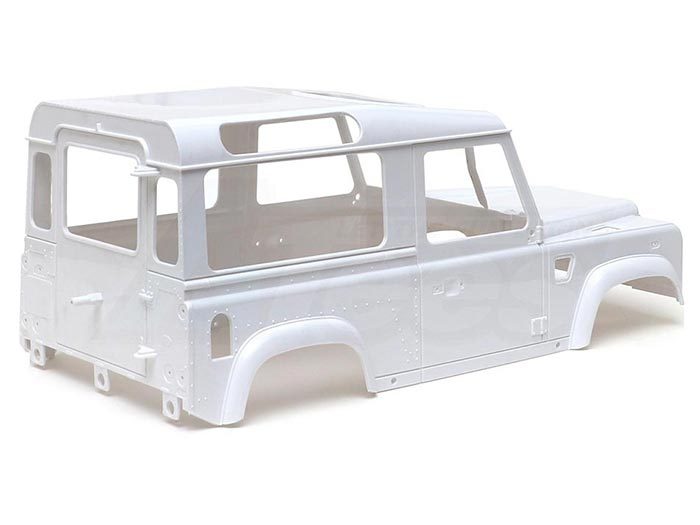 บอดี้แข็ง TRC/LR001 : Team Raffee Co.**บอดี้พลาสติกแข็ง Defender D90 สเกล 1/10 พร้อมภายใน (ชุด DIY)** - Image 4