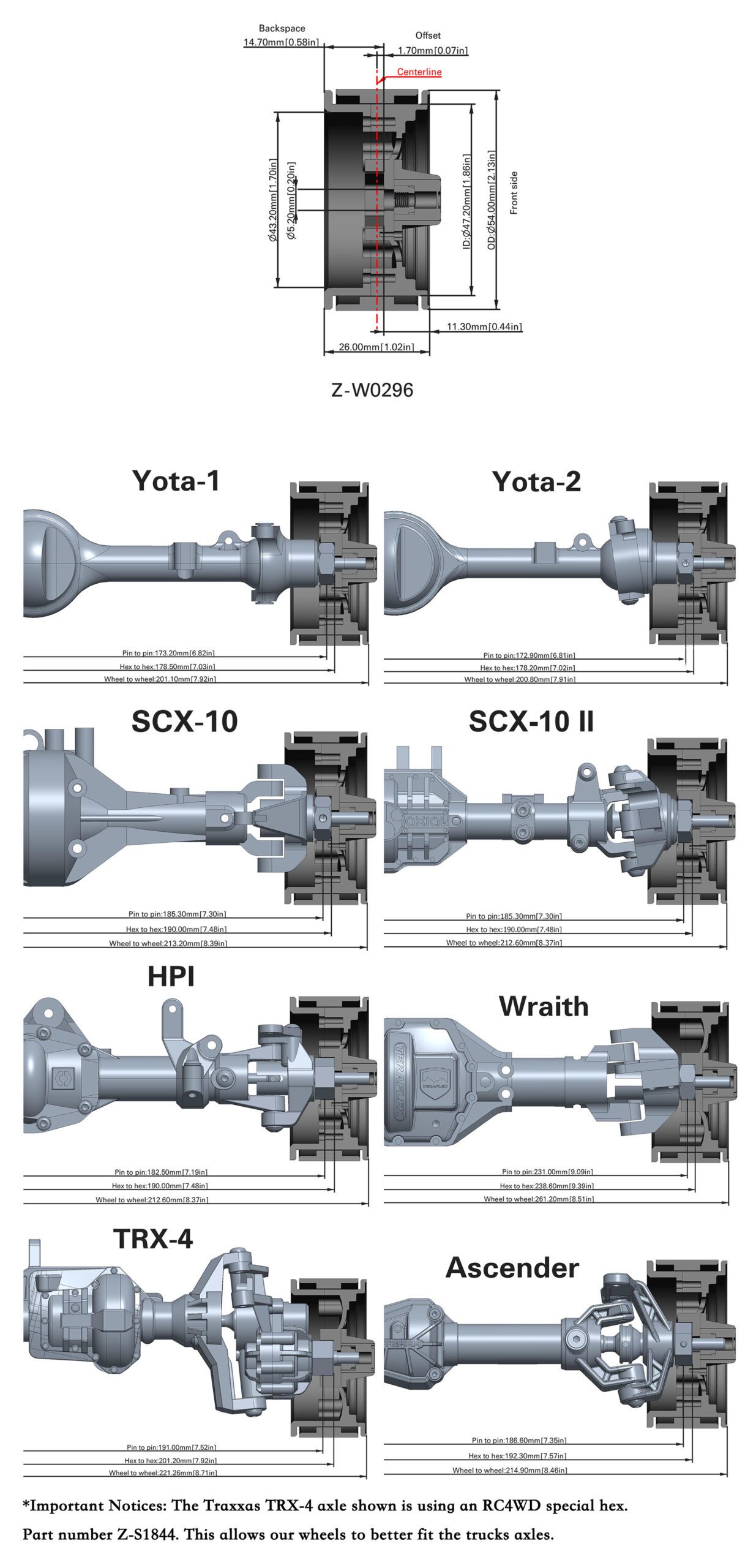 ล้อ1.9 Z-W0296 :RC4WD ล้อบีดล็อกโครเมียมลาย 10 รู ขนาด 1.9 นิ้ว แบบคลาสสิก - Image 10
