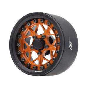 ล้อ1.9 BRPB075MBKOR : Boom Racing ProBuild™ 1.9" ล้ออลูมิเนียมบีดล็อก LGB แบบปรับออฟเซ็ตได้ สีดำด้าน/ส้ม (แพ็ค 2 วง)