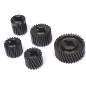 ชุดเกียร์ BR955016 :  Boom Racingชุดเฟืองเกียร์ทรานส์มิชชั่น Helical Pineapple เหล็ก Heavy Duty สำหรับ Axial SCX10 II