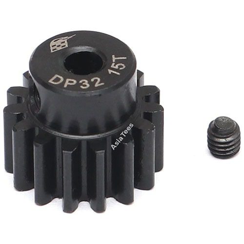 พีเนียน BRPG3215-3 : Boom Racing เฟืองมอเตอร์เหล็ก 32P 15 ฟัน แกน 3.175 มม.