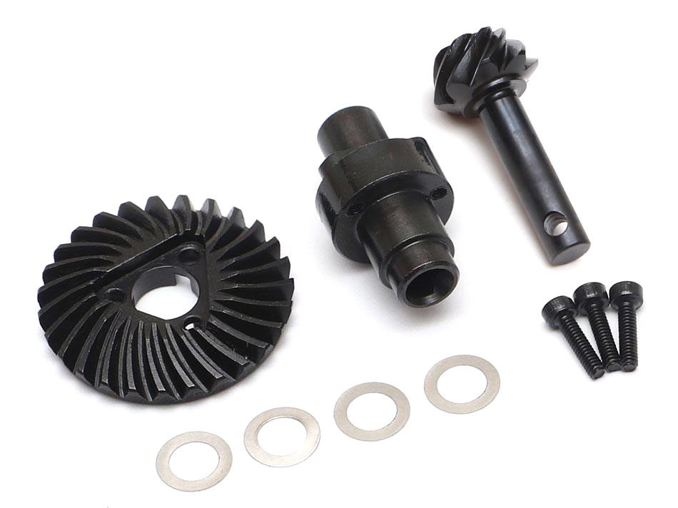 อะไหล่คาน BR955029 : Boom Racingชุดเฟืองคาน AR44 อัตราทดโอเวอร์ไดรฟ์ 27/8T พร้อมดิฟล็อกเสริมความแข็งแรง สำหรับ AR44 - Image 3