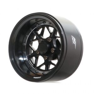 ล้อ1.9 BRPB020BKBK :  Boom Racing ProBuild™ 1.9" ล้ออลูมิเนียม Beadlock แบบปรับออฟเซ็ตได้ LGB สีดำ/ดำ (2 วง)