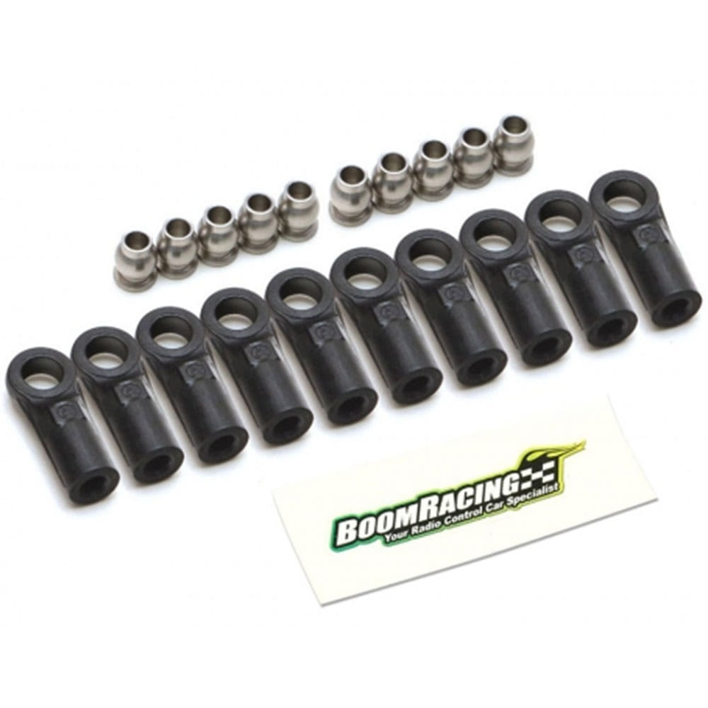หัวบอล BRW750306A : Boom Racing หัวบอลไนลอน KUDU™ พร้อมลูกบอลสแตนเลสกลึง BADASS™ กันสนิม (10 ชุด)