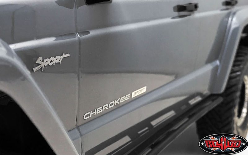 โลโก้ VVV-C0263 : CCHAND ชุดโลโก้โลหะสำหรับ Axial SCX10 XJ สีเงิน - Image 3