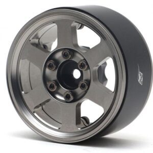 ล้อ 1.9 BRW780912GM :  Boom Racing ล้ออะลูมิเนียม TE37X KRAIT Beadlock 1.9 นิ้ว สีเทาเข้ม (Gun Metal)