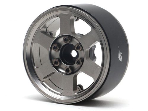 ล้อ 1.9 BRW780912GM : Boom Racing ล้ออะลูมิเนียม TE37X KRAIT Beadlock 1.9 นิ้ว สีเทาเข้ม (Gun Metal)