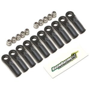 หัวบอล BRW750310E : Boom Racing หัวบอลไนลอน KUDU™ พร้อมลูกบอลสแตนเลสกลึง BADASS™ กันสนิม (10 ชุด)