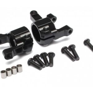 ชุดเลี้ยวหน้า TRC/302286BK :  Team Raffee Co.Aluminum Front C-Hub (2 ชิ้น) สีดำ สำหรับ Axial SCX10 II
