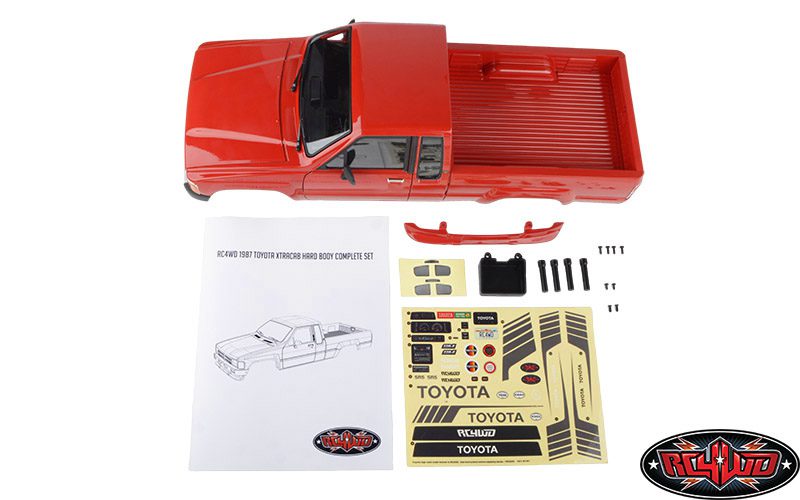 บอดี้แข็ง Z-B0020 : RC4WD ชุดบอดี้ Toyota XtraCab ปี 1987 พร้อมสีสำเร็จ (สีแดง) - Image 9