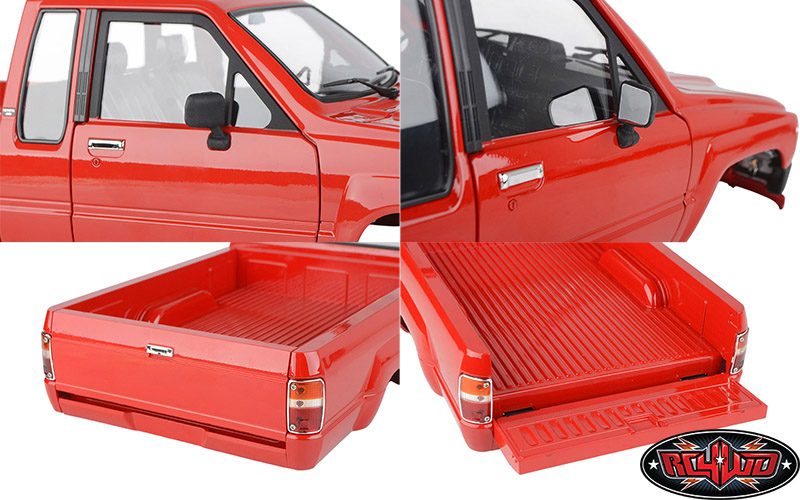 บอดี้แข็ง Z-B0020 : RC4WD ชุดบอดี้ Toyota XtraCab ปี 1987 พร้อมสีสำเร็จ (สีแดง) - Image 7