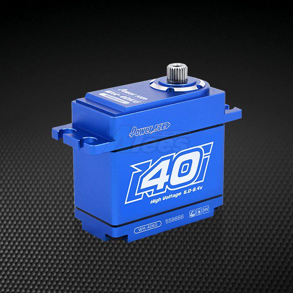 เซอร์โว PH/WH-40KG : เซอร์โวดิจิทัลกันน้ำ Power HD 40KG Coreless เฟืองไทเทเนียม/เหล็ก