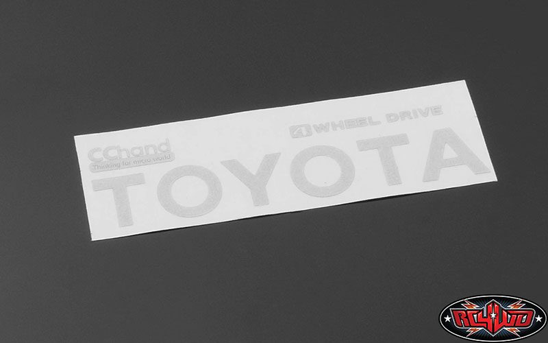 โลโก้ VVV-C0290 : CC Hand แผ่นโลหะตกแต่งด้านท้ายสำหรับ RC4WD 1982 Toyota Pickup